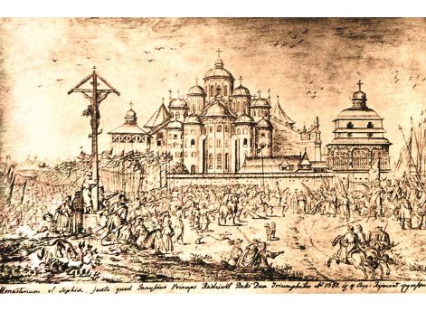 Литовские войска в Киеве. Собор Святой Софии.