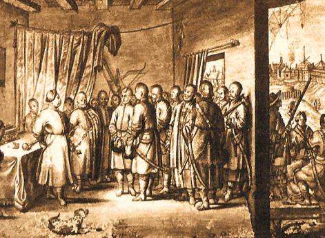 Прием Янушем Радзивиллом послов Богдана Хмельницкого