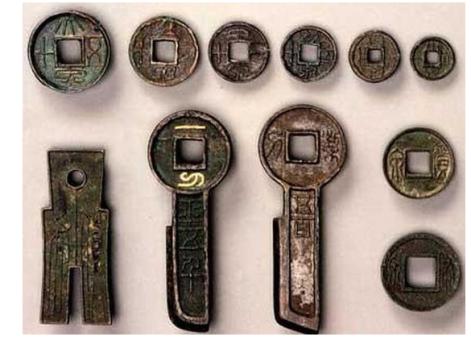 Полный набор образцов реформенных монет Ван Мана