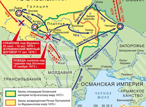 Польско-турецкая война 1672-1676 гг. и русско-турецкая война 1672-1681 гг.