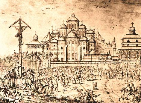 Литовские войска в Киеве. Собор Святой Софии.