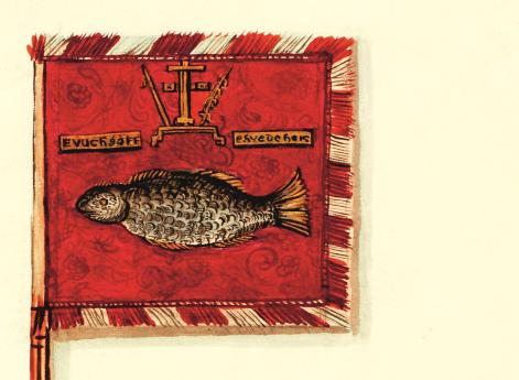 Ротное знамя рейтарского полка Д. Д. Фонвизина (1654–1656)