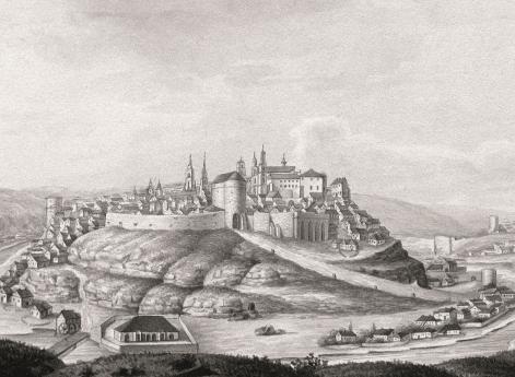 Город Каменец-Подольский с севера