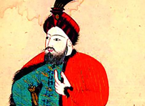 Крымский хан. Рисунок из альбома «Книга костюмов» Класса Роламба, 1657 г.