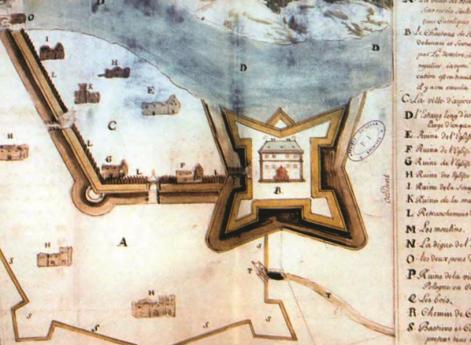 План крепости Бар до 1678 г.