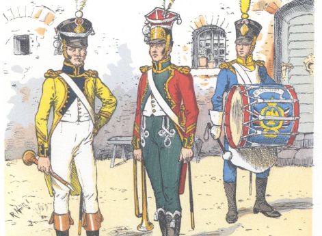 Франция. Музыканты линейной пехоты