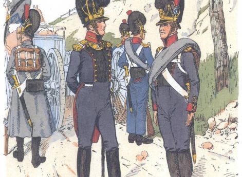 Королевская баварская артиллерия, пешая батарея (1812)