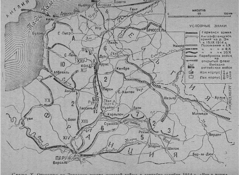 Операция на Западном театре мировой войны в сентябре-октябре 1914 года "Бег к морю"