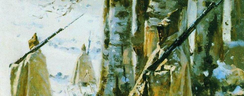 Пикет на Балканах. В.Верещагин. Около 1878 года