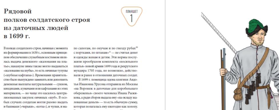 Разворот ФОРМА ОДЕЖДЫ ПЕТРОВСКОЙ АРМИИ