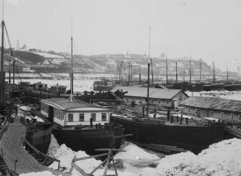 Зимний вид города. Нижний Новгород.