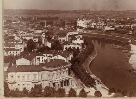 г. Вильна, Виленская губерния. Западная часть города с р. Вилией.