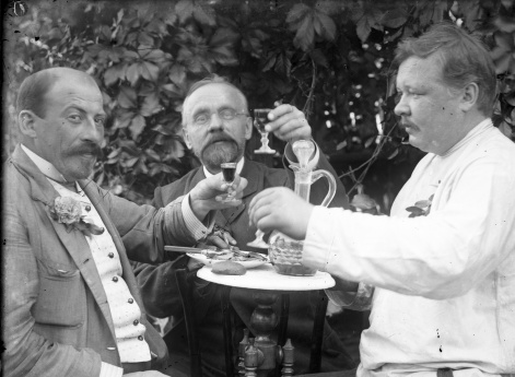 Дружеское застолье в саду. Муром.