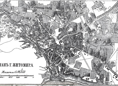 План города Житомира 1876 года