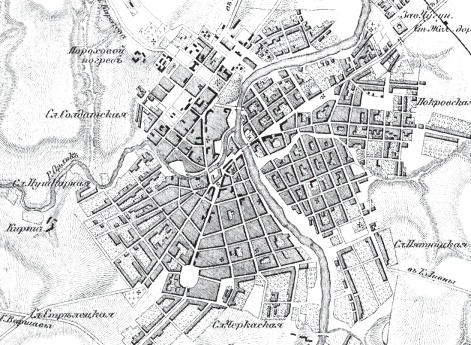 План города Орла 1876 года