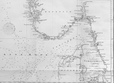 Немецкое море и Скагеррак. 1855 год