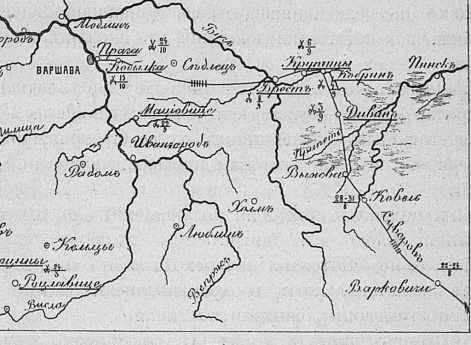 Карта похода  1794 году.