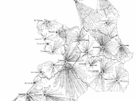 Районы торговых тяготений в Самарской губернии до войны