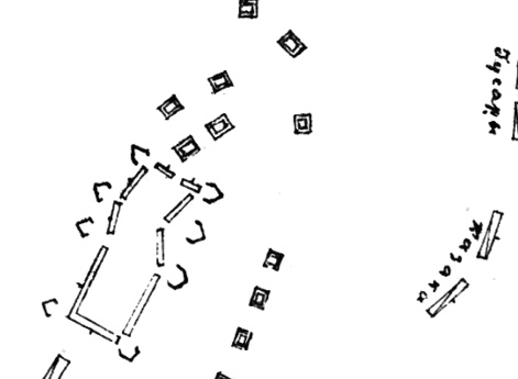 Чертежи. Тактические построения в кампанию 1769-1774 годов. №3. Хотин 29 июня 1769 года
