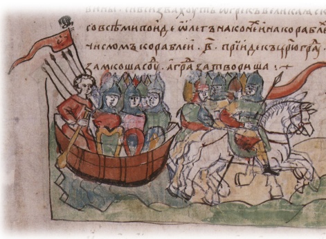 Поход Олега с дружиной на Царь-град.