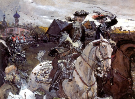 Выезд императора Петра II и цесаревны Елизаветы Петровны на охоту