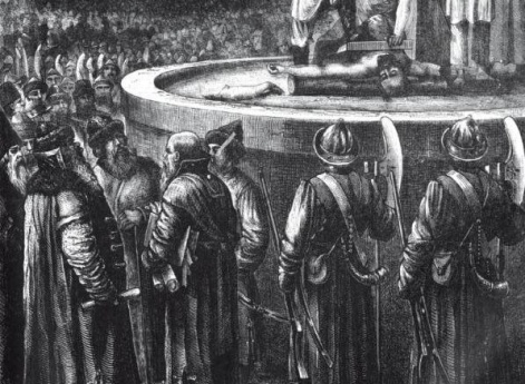 Разинский бунт. II. Смертная казнь Стеньки Разина, на Красной площади в Москве.