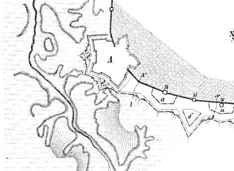 Смоленск. Проект ограды в 1744 году
