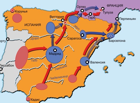 Война на Пиренейском п-ове 1807-1814 гг. Кампания в Испании в 1813-1814 гг.