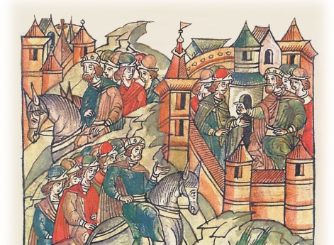 Вячеслав Владимирович и Мстислав Изяславич не пускают Изяслава Давыдовича в Киев, т.к. из Смоленска еще не прищел Ростислав Мстиславич. Изяслав Давыдович возвращается в Чернигов.