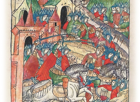 После того, как на воюющих внезапно нападает тьма, новгородцы выходят из города и избивают противников, многих берут в плен. Прочие воины едва убегают, и в пути многие из них умирают от голода.