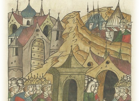 Рязанские князья Юрий и Олег Ингваровичи, муромские и пронские князья не соглашаются на требование татар отдать десятину всего и выходят им навстречу в Воронеж.