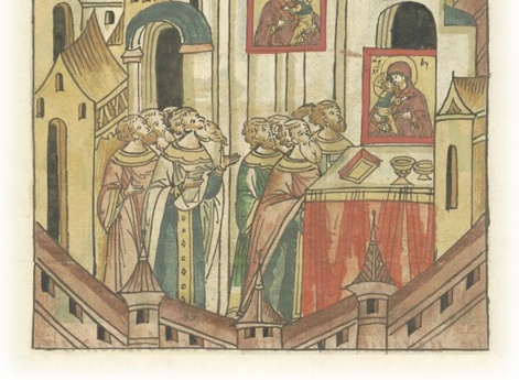  Чудо о том, как икона Богоматери повернулась лицом к алтарю. 