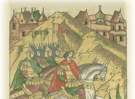 Царь Темир-Аксак, озлобившись на христианский род, собирается идти на Царьград.