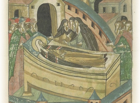 Кончина митрополита Филиппа. Видение многим людям железных цепей на его теле.