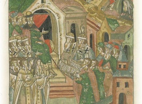  Новгородский архиепископ Феофил и Тверской епископ Геннадий присылают своих послов и подписываются заодно с прочими епископами по поводу избрания нового митрополита.