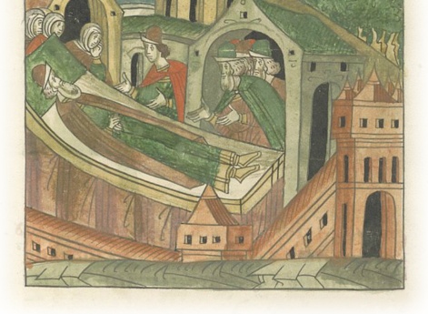 Кончина князя Федора Борисовича Волоцкого и его похороны в монастыре в Иосифовой пустыни.