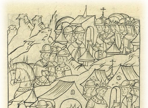 Великий князь Иван Васильевич посылает посла к царю Шигалею на Белоозеро.