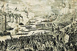 Бомбардирование Таганрога 22 мая 1855 г. (лубок)