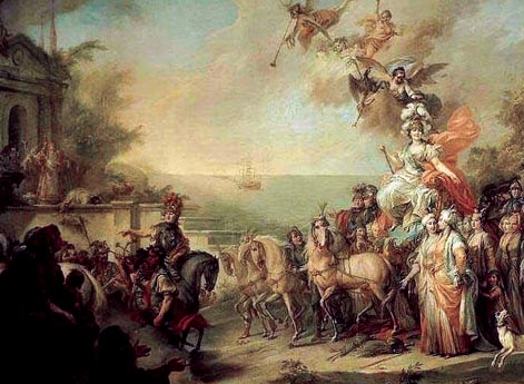 Аллегория на победу Екатерины II над турками и татарами