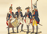 Прусские пехотинцы времен Семилетней войны