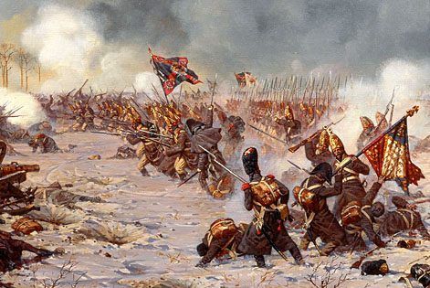 Сражение под Прейсиш-Эйлау 27 января (8 февраля) 1807 г. Атака Московского полка