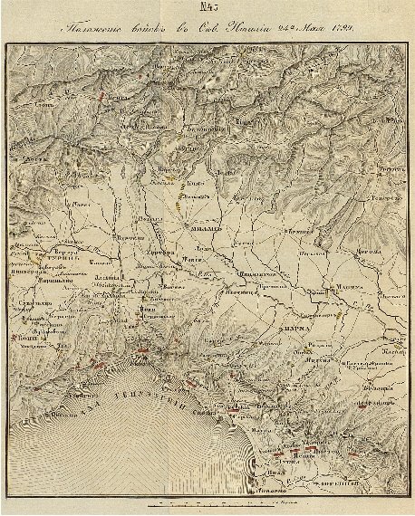 Положение войск в Сев. Италии 24 мая 1799г.