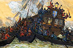 Морской бой со шведами у острова Котлин. 1656 год.