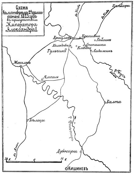 Маневры 2 армии осенью 1823 года в присутствии Императора Александра I