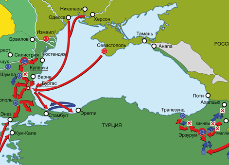 Русско-турецкая война 1828–1829 гг. Карта кампании 1829 г.