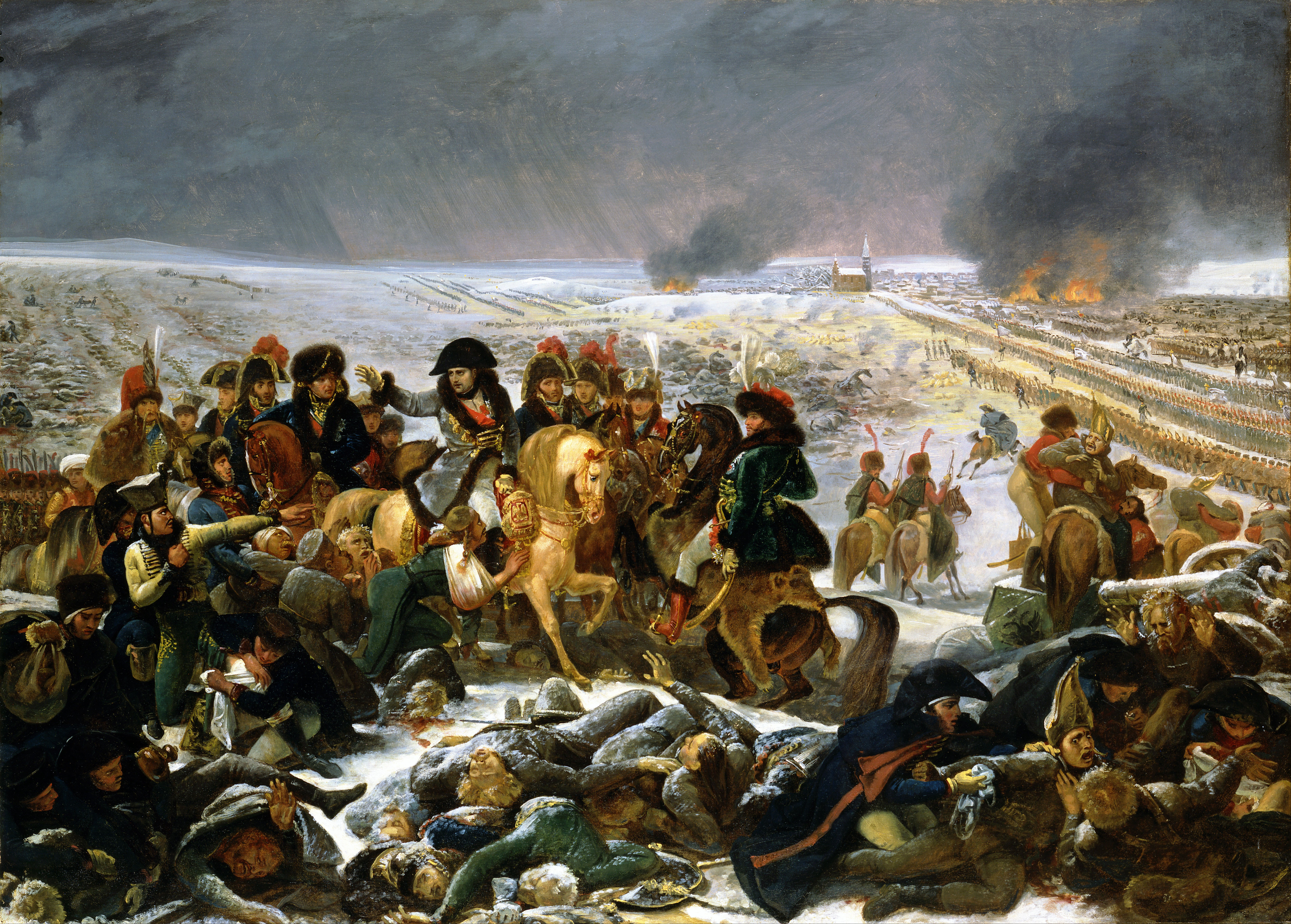 Наполеон на поле боя под Эйлау