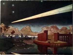 Рисунок художника Георгия Нарбута, известный как "русская комета".