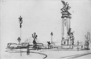 Художник Александр Дейнека. Графика. Париж, 1935.