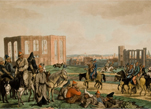 Башкиры в разрушенных предместьях Гамбурга в 1814 году