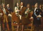 Людовик XV посещает Петра Великого в отеле Lesdiguières в Париже (10 мая 1717 г.)